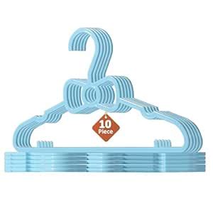 Kuber Industries 10 Pcs Small Plastic Baby Hangers for Clothes Hanging ...