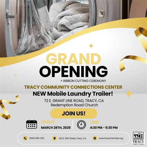 Tracy Community Connections Center NEW Laundry Trailer Ribbon Cutting ...