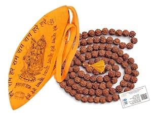 BODE rudraksha mala 108 beads original 5 Mukhi Rudraksha Mala for ...