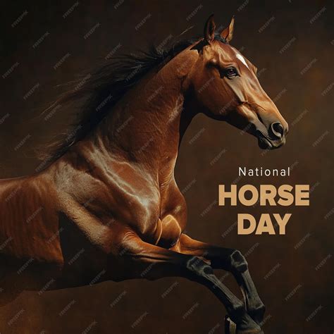 Creative Banner Design Template for National Horse Day | Premium AI ...