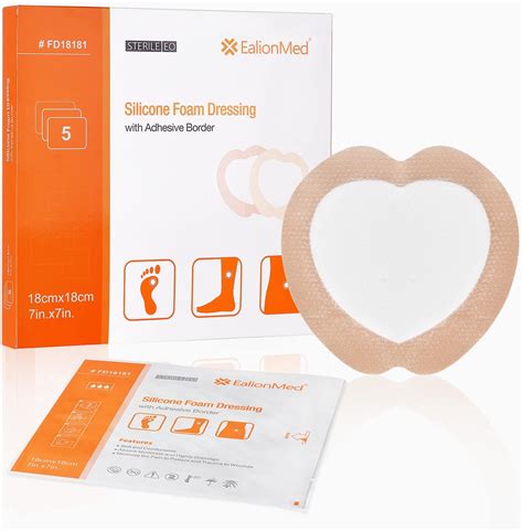 Amazon.com: Sacral Silicone Foam Dressing with Border for Sacrum Ulcer ...