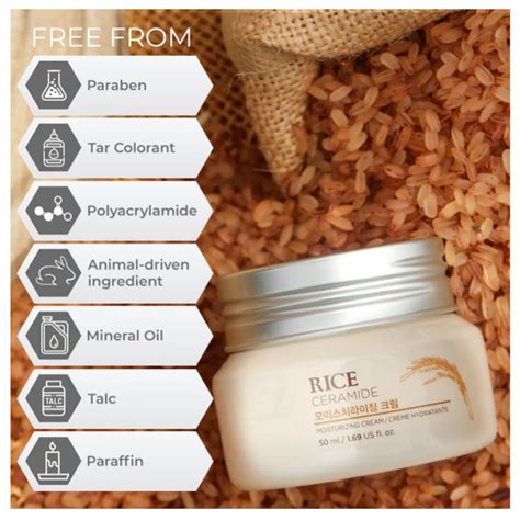 The Face Shop Rice & Ceramide Moisturizing Cream (50ml) – KOJA INDIA