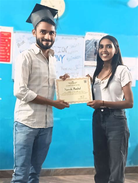 I am happy to share that I have completed one year graduation course ...