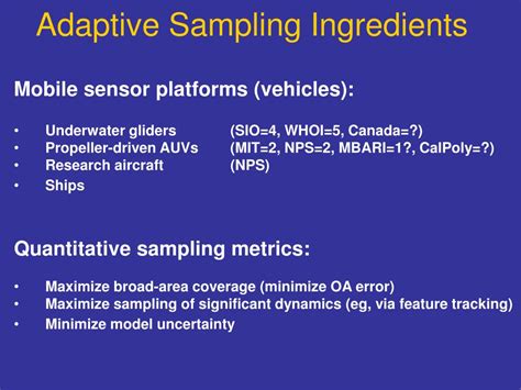 Image result for Adaptive Sampling Applications