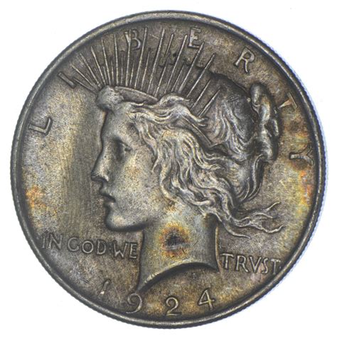 Early 1924 Peace Silver Dollar - 90% US Coin | Property Room