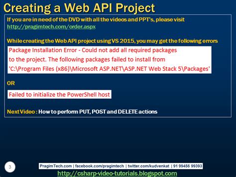 Image result for Tutorial Creating Web API Projects