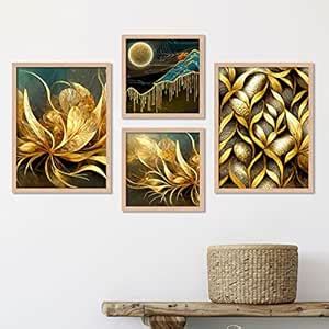 walllane - Beige Colour Art Painting For Living Room Bedroom Office ...