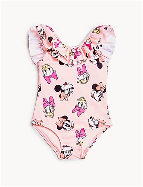 Buy Minnie Mouse™ Frill Swimsuit at Marks & Spencer