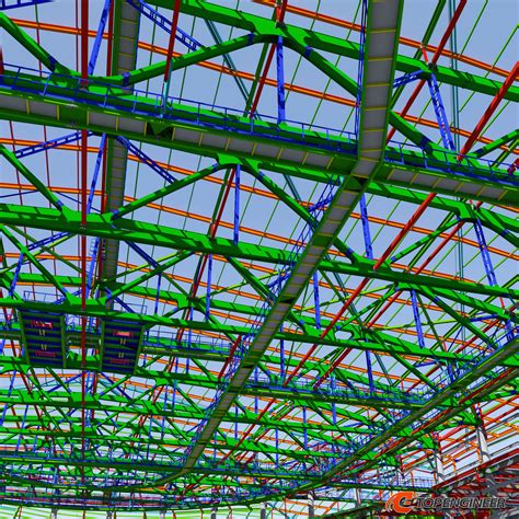 Stadium steel detailing in Tekla | Top-engineer.com