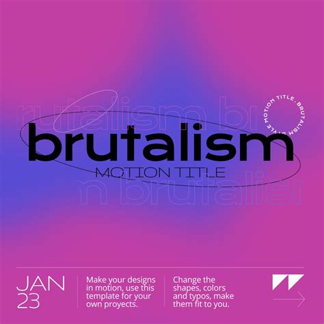 Brutalism Motion Title Design Template | Free Stock Video Footage