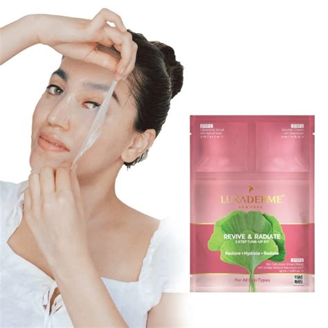 LuxaDerme 3 Step Facial Kit | Revive & Radiate | For Glowing and Smooth ...