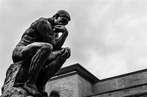 The Thinker (Thinking Man) [4928 x 3264] Art With Meaning, 4k Background, Man Photography, Ap ...