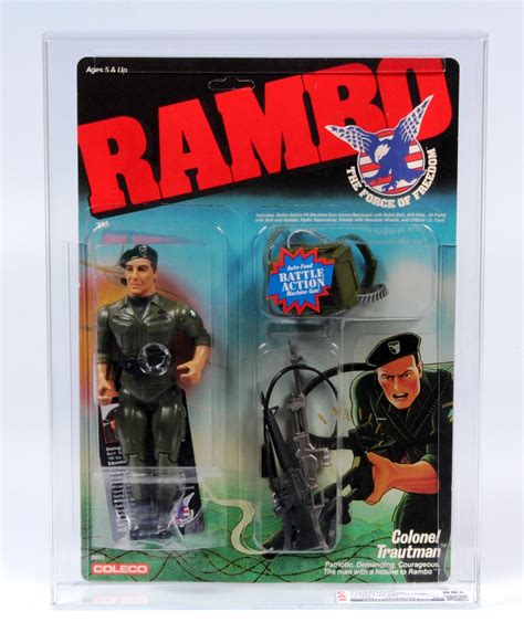 1986 Coleco Rambo S.A.V.A.G.E. Carded Action Figure - Colonel Trautman