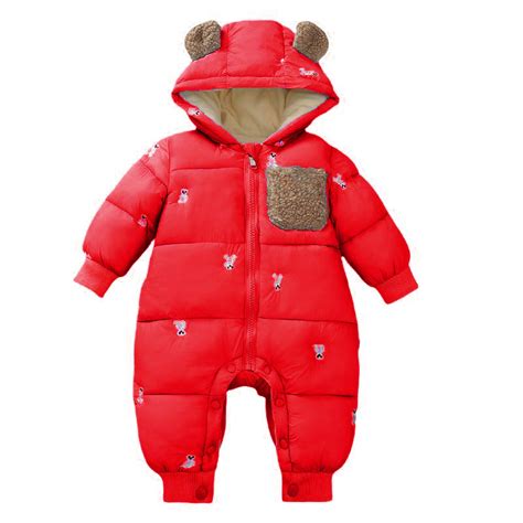 Baby Snowsuit Plus Snowsuit Winter Climbing Clothes Super Cute Padded ...