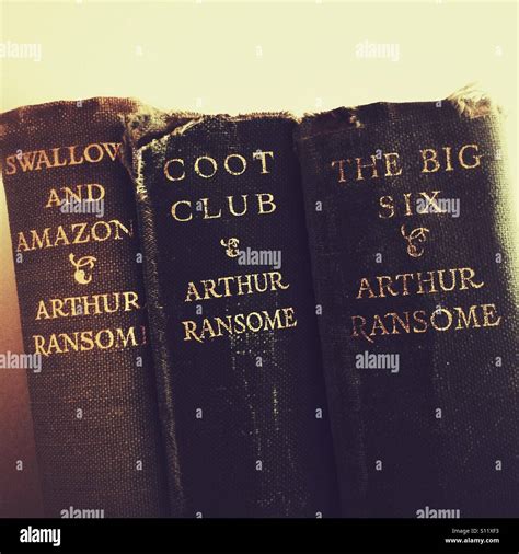 Old first edition worn Arthur Ransome books Stock Photo - Alamy