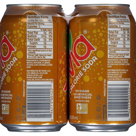 Zevia Cream Soda Zero Calorie Soda | Shipt