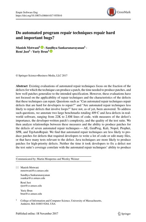 Image result for Automated Program Repair