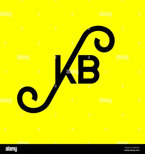KB letter logo design on black background. KB creative initials letter logo concept. kb letter ...