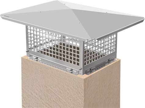 VEVOR Chimney Cap, 13" x 17" Flue Caps, 304 Stainless Steel Fireplace ...