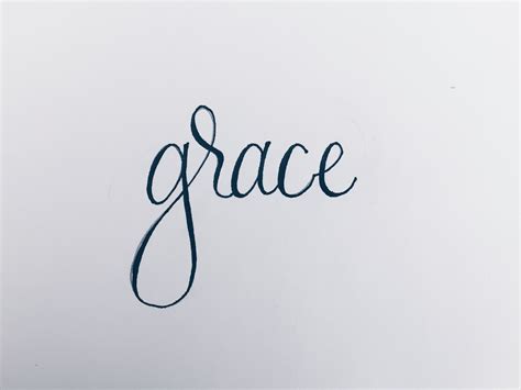 Grace in Cursive Calligraphy