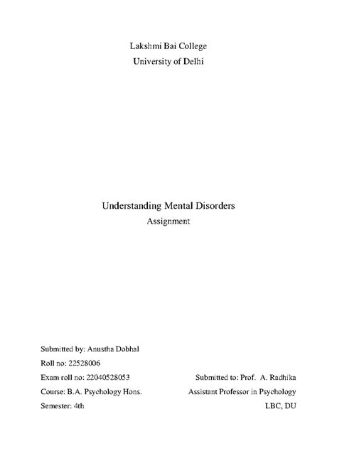 Understanding Clinical Picture & Dynamics of Depressive Disorders (Psy ...