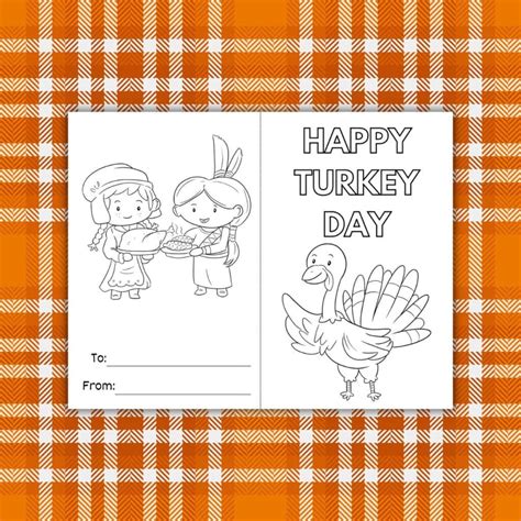 FREE PRINTABLE THANKSGIVING CARDS TO COLOR FOR KIDS - Find a Free Printable