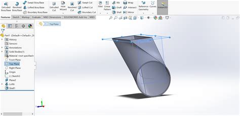 Solidworks Lofted Boss/Base 的图像结果