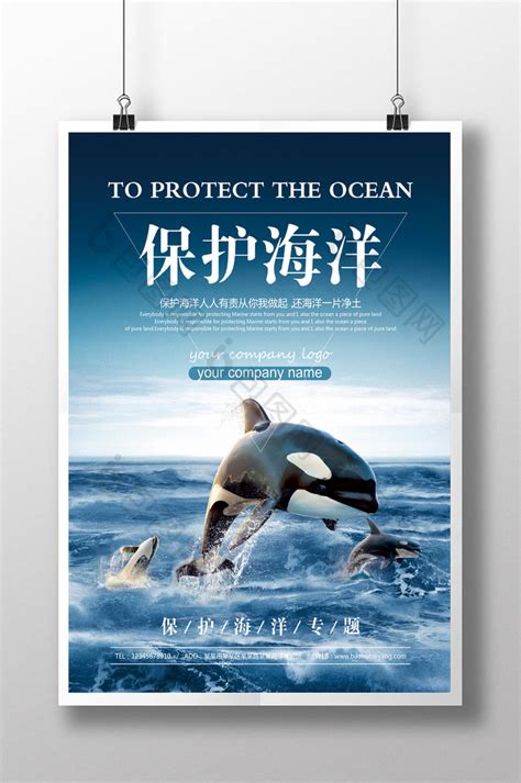保护海洋公益活动宣传PSD【海报免费下载】-包图网