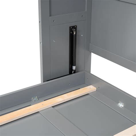 Harper & Bright Designs Queen Size Murphy Bed Frame, Foldable Cube ...