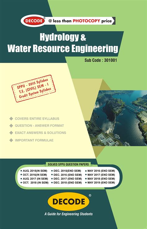 Hydrology and Water Resources Engineering for SPPU 15 Course (TE - I ...