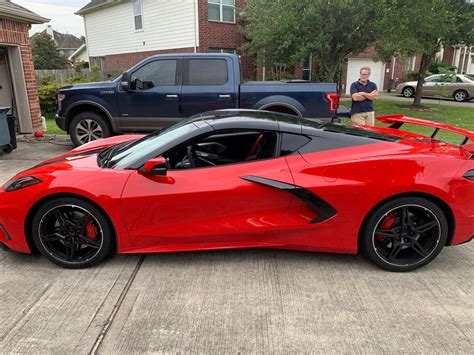 Red C8 with black top wrap - CorvetteForum - Chevrolet Corvette Forum Discussion