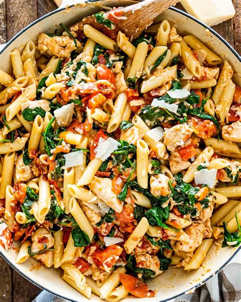 Tomato Spinach Chicken Pasta | Recipe Cart | Recipe Cart