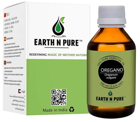 Earth N Pure Oregano Essential Oil Undiluted, Natural and Therapeutic ...
