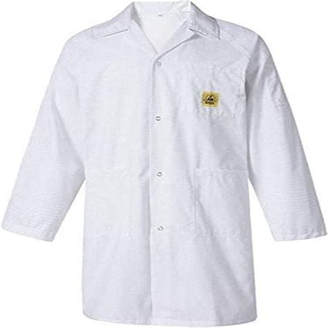 ANTI-STATIC Safe Unisex ESD Apron / Lab Coat / Jackets - White ...
