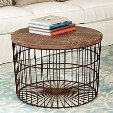 Coffee Table Basket by Oren Mango Wood Top Basket Coffee Table Coffee Table Basket