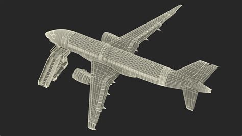 Airbus Delta with Passenger Boarding Stairs Car 3D | 3D Molier ...