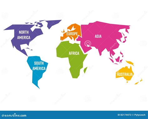 Simple Map Of Continents Latest World Map And Map Of 6 Continents 2024