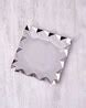 Buy Arttdinox Criss-Cross Stainless Steel Square Platter | Silver-Toned ...