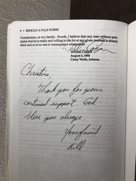 Behold a Pale Horse [SIGNED First Printing] Milton William Cooper by ...