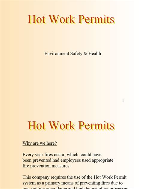 Image result for Hot Work Program Examples