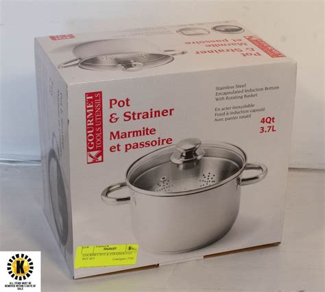 GOURMET POT & STRAINER 4 QT POT SET