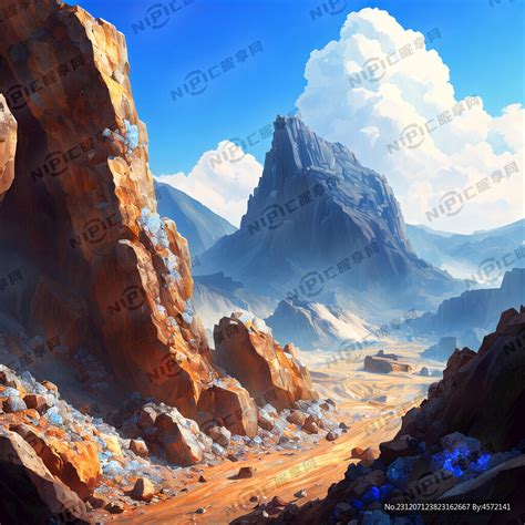 Ai 画矿石晶体 的图像结果