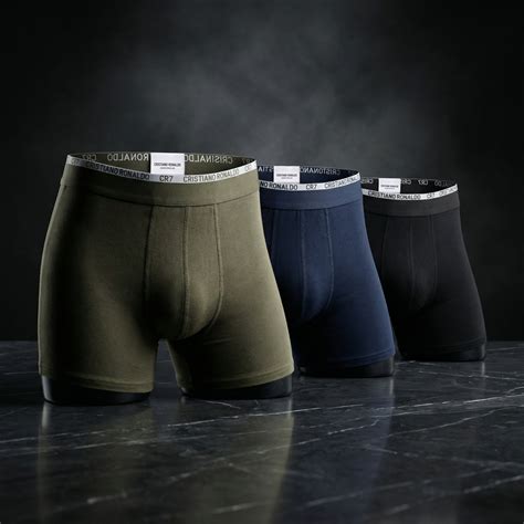 CR7 Cristiano Ronaldo Men’s Cotton Trunks – Pack of 3 (Black, Navy & O