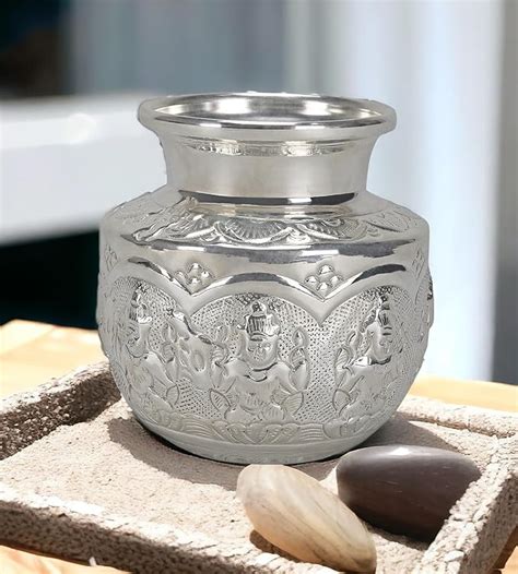 Sigaram German Silver 6 Inch Ashtalakshmi Kalash for Festival ...