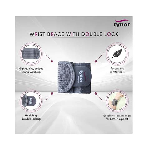 Buy TYNOR E 05 WRIST BRACE WITH DOUBLE LOCK SIZE SMALL Online & Get ...