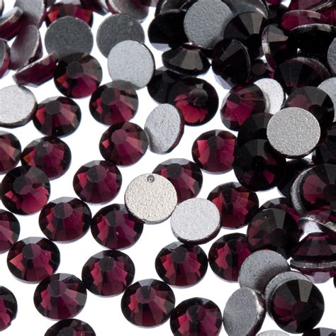 John Bead Crys Ln Flatbk 6.5mm Amethyst 72pc - Walmart.com