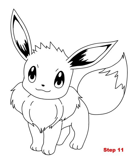 Eevee coloring pages to download and print for free