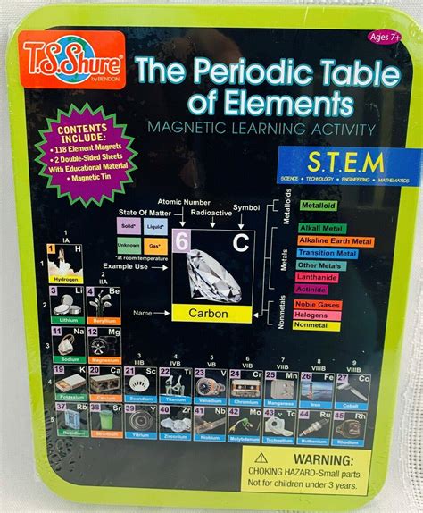 The Periodic Table of Elements magnetic learning activity STEM in ...
