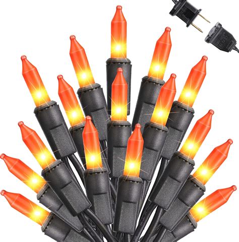 Amazon.com: Toodour Orange Halloween Lights, 25ft 100 Count ...