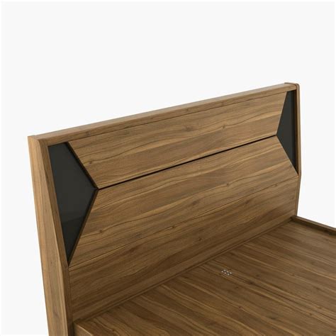 Buy Quadro Edge King Bed with Hydraulic Storage - Brown from Home ...